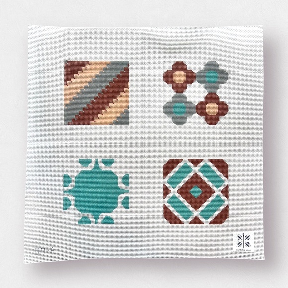 Marrakech Coasters Needlepoint Canvas - 13 mesh - Picture 1 of 1